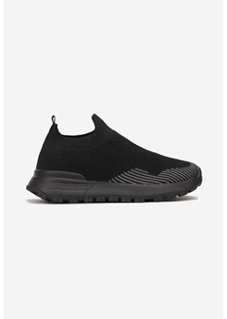 Czarno-Szare Wsuwane Buty Sportowe z Elastyczną Cholewką i Skórzaną Wkładką Cynanor ze sklepu born2be.pl w kategorii Buty sportowe dziecięce - zdjęcie 157586140