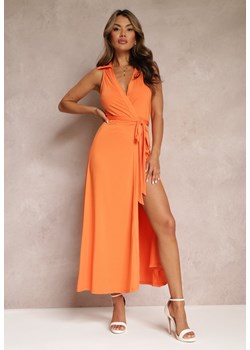 Pomarańczowa Sukienka Crethallis ze sklepu Renee odzież w kategorii Sukienki - zdjęcie 157592604