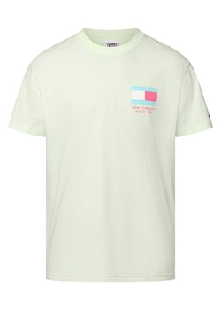 Tommy Jeans T-shirt męski Mężczyźni Bawełna miętowy nadruk ze sklepu vangraaf w kategorii T-shirty męskie - zdjęcie 157595844