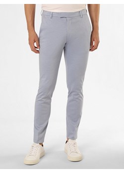 JOOP! Męskie spodnie od garnituru modułowego Mężczyźni Super Slim Fit jasnoniebieski marmurkowy ze sklepu vangraaf w kategorii Spodnie męskie - zdjęcie 157595894