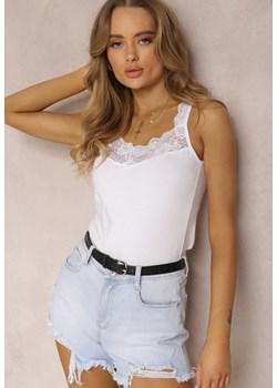 Biały Top Bawełniany Kasione ze sklepu Renee odzież w kategorii Bluzki damskie - zdjęcie 157602712