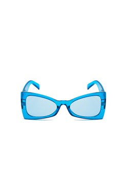 Cropp - Niebieskie okulary przeciwsłoneczne - niebieski ze sklepu Cropp w kategorii Okulary przeciwsłoneczne damskie - zdjęcie 157605304