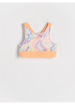 Reserved - Sportowy top we wzory - wielobarwny ze sklepu Reserved w kategorii Bluzki dziewczęce - zdjęcie 157605511