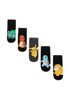 Cropp - 5 pack skarpet Pokémon - czarny ze sklepu Cropp w kategorii Skarpetki dziecięce - zdjęcie 157607701