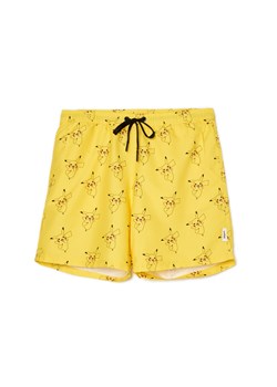 Cropp - Żółte szorty kąpielowe z Pikachu - żółty ze sklepu Cropp w kategorii Kąpielówki - zdjęcie 157607703