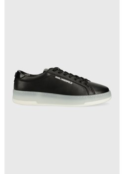 Karl Lagerfeld sneakersy skórzane KOURT III kolor czarny KL51515 ze sklepu ANSWEAR.com w kategorii Trampki męskie - zdjęcie 157608284