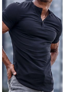 Koszulka męska SERGIALO BLACK ze sklepu Ivet Shop w kategorii T-shirty męskie - zdjęcie 157618073