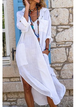 Sukienka PELIGLARA WHITE ze sklepu Ivet Shop w kategorii Sukienki - zdjęcie 157618080
