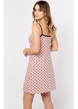 Koszula nocna damska na wąskie ramiączka Buscato, Kolor różowo-czarny, Rozmiar S, Italian Fashion ze sklepu Primodo w kategorii Koszule nocne - zdjęcie 157619950