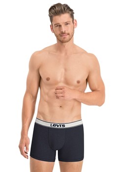 Levis 2-pack bawełnianych bokserek męskich 100001150, Kolor granatowy melanż, Rozmiar S, Levis ze sklepu Primodo w kategorii Majtki męskie - zdjęcie 157620192