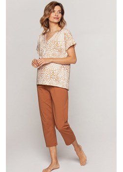 Bawełniana piżama damska 940, Kolor kamel, Rozmiar S, Cana ze sklepu Intymna w kategorii Piżamy damskie - zdjęcie 157629163