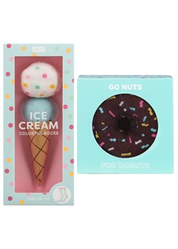 Zestaw 2x Skarpetki Damskie SOXO Lody i Donut w pudełku ze sklepu Sklep SOXO w kategorii Skarpetki damskie - zdjęcie 157633734