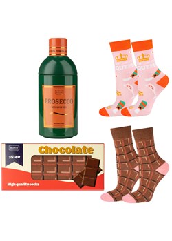 Zestaw 2x Skarpetki damskie kolorowe SOXO Prosecco i czekolada ze sklepu Sklep SOXO w kategorii Skarpetki damskie - zdjęcie 157633740