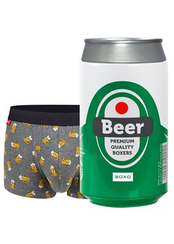 Bokserki męskie piwo w puszce SOXO | Zabawny prezent | Dzień Chłopaka | Majtki dla Niego w oryginalnym opakowaniu ze sklepu Sklep SOXO w kategorii Majtki męskie - zdjęcie 157633841
