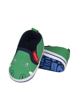 Kapcie niemowlęce SOXO zielone krokodyle ze sklepu Sklep SOXO w kategorii Buciki niemowlęce - zdjęcie 157633973