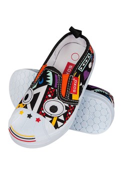 OUTLET Trampki dziecięce kolorowe SOXO ze wzorkami z oczkami | dla malucha na prezent ze sklepu Sklep SOXO w kategorii Kapcie dziecięce - zdjęcie 157634231
