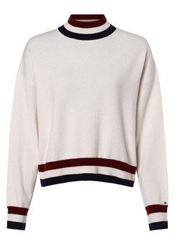 Tommy Hilfiger Sweter damski z dodatkiem kaszmiru Kobiety Wełna écru jednolity ze sklepu vangraaf w kategorii Swetry damskie - zdjęcie 157635222