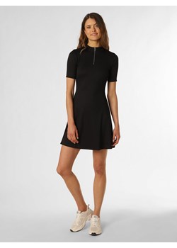 HUGO Sukienka damska Kobiety Sztuczne włókno czarny jednolity ze sklepu vangraaf w kategorii Sukienki - zdjęcie 157635233