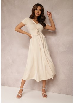 Jasnobeżowa Sukienka Naerilea ze sklepu Renee odzież w kategorii Sukienki - zdjęcie 157645541
