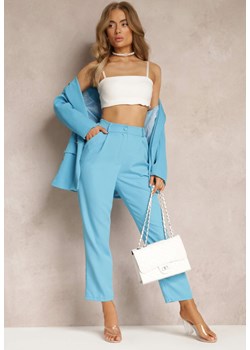 Niebieskie Spodnie Regular Namamn ze sklepu Renee odzież w kategorii Spodnie damskie - zdjęcie 157645651