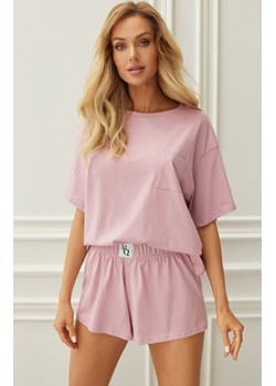 Bawełniana piżama damska w kolorze różowym Pure, Kolor różowy, Rozmiar XL, Mona ze sklepu Intymna w kategorii Piżamy damskie - zdjęcie 157646241