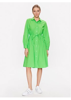 Tommy Hilfiger Sukienka koszulowa 1985 WW0WW39196 Zielony Regular Fit ze sklepu MODIVO w kategorii Sukienki - zdjęcie 158043470