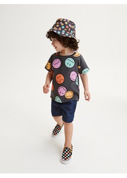 Reserved - Bucket hat SmileyWorld® - czarny ze sklepu Reserved w kategorii Czapki dziecięce - zdjęcie 158044494