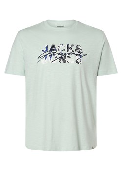 Jack & Jones T-shirt męski Mężczyźni Bawełna miętowy nadruk ze sklepu vangraaf w kategorii T-shirty męskie - zdjęcie 158049592