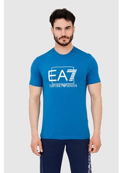 EA7 - T-shirt niebieski ze sklepu outfit.pl w kategorii T-shirty męskie - zdjęcie 158050880