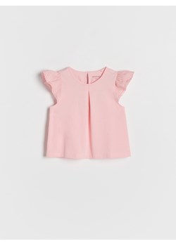 Reserved - Bluzka z falbanami - Różowy ze sklepu Reserved w kategorii Odzież dla niemowląt - zdjęcie 158450862