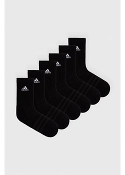 adidas skarpetki 6-pack kolor czarny IC1316 ze sklepu ANSWEAR.com w kategorii Skarpetki męskie - zdjęcie 158457303