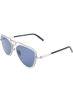Calvin Klein Damskie okulary przeciwsłoneczne w kolorze srebrno-niebieskim ze sklepu Limango Polska w kategorii Okulary przeciwsłoneczne damskie - zdjęcie 158459951
