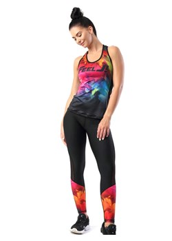 FeelJ! Legginsy funkcyjne w kolorze czarnym ze wzorem ze sklepu Limango Polska w kategorii Spodnie damskie - zdjęcie 158460283