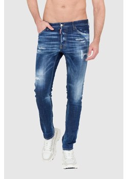 DSQUARED2 - Granatowe jeansy z przetarciami ze sklepu outfit.pl w kategorii Jeansy męskie - zdjęcie 158462864