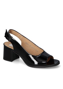 Sandały Nessi 23487 Czarny 711 lakier ze sklepu Arturo-obuwie w kategorii Sandały damskie - zdjęcie 158475582