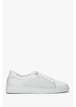 Estro: Białe sneakersy damskie z perforacją na lato ze sklepu Estro w kategorii Trampki damskie - zdjęcie 158479331