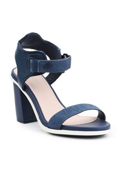 Sandały Lacoste Lonelle Heel Sandal 116 1 W Caw 7-31CAW0112003 niebieskie ze sklepu ButyModne.pl w kategorii Sandały damskie - zdjęcie 158491173