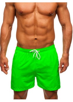 Zielony-neon krótkie spodenki kąpielowe męskie Denley XL019 ze sklepu Denley w kategorii Kąpielówki - zdjęcie 158494252