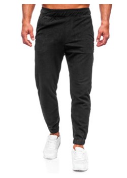 Czarne spodnie polarowe męskie joggery dresowe 4F SPMD014 ze sklepu Denley w kategorii Spodnie męskie - zdjęcie 158494260