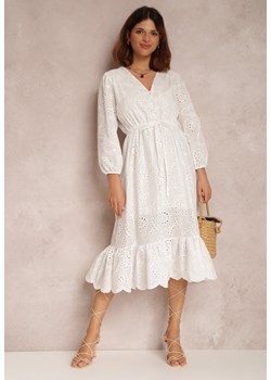 Biała Sukienka Eriphiphoia ze sklepu Renee odzież w kategorii Sukienki - zdjęcie 158529573