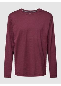 Bluzka z długim rękawem i prążkowanym,okrągłym dekoltem ze sklepu Peek&Cloppenburg  w kategorii T-shirty męskie - zdjęcie 158539552