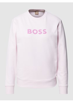 Bluza z nadrukiem z logo model ‘Elaboss’ ze sklepu Peek&Cloppenburg  w kategorii Bluzy damskie - zdjęcie 158557783