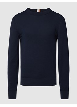 Sweter z dzianiny z fakturowanym wzorem model ‘Ecaio’ ze sklepu Peek&Cloppenburg  w kategorii Swetry męskie - zdjęcie 158561271