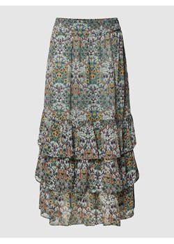 Spódnica midi z falbanami model ‘PAULA’ ze sklepu Peek&Cloppenburg  w kategorii Spódnice - zdjęcie 158567902