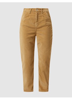 Spodnie sztruksowe o kroju baggy fit z dodatkiem streczu model ‘Laura’ ze sklepu Peek&Cloppenburg  w kategorii Spodnie damskie - zdjęcie 158576800