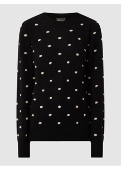 Sweter z mieszanki wełny alpaki ze wzorem w kropki ze sklepu Peek&Cloppenburg  w kategorii Swetry damskie - zdjęcie 158578510