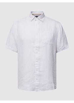 Koszula biznesowa z lnu z kołnierzykiem typu button down ze sklepu Peek&Cloppenburg  w kategorii Koszule męskie - zdjęcie 158589841
