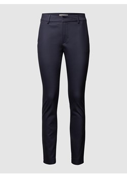 Spodnie ze streczem i aplikacją z logo model ‘ABBY NIGHT PANT’ ze sklepu Peek&Cloppenburg  w kategorii Spodnie damskie - zdjęcie 158592952