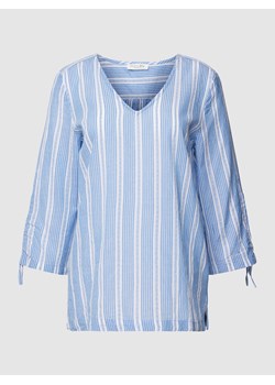 Bluzka ze wzorem w paski i wiązaniami ze sklepu Peek&Cloppenburg  w kategorii Bluzki damskie - zdjęcie 158602832