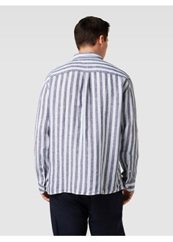 Koszula casualowa z lnu z kieszenią na piersi model ‘BRETON’ ze sklepu Peek&Cloppenburg  w kategorii Koszule męskie - zdjęcie 158617210
